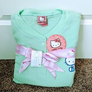 NWT XL Hello Kitty Fleece Pajamas Set